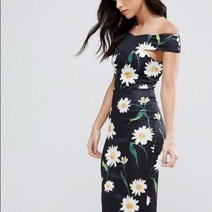 AX Paris Cross Front Banadeau Midi Dress